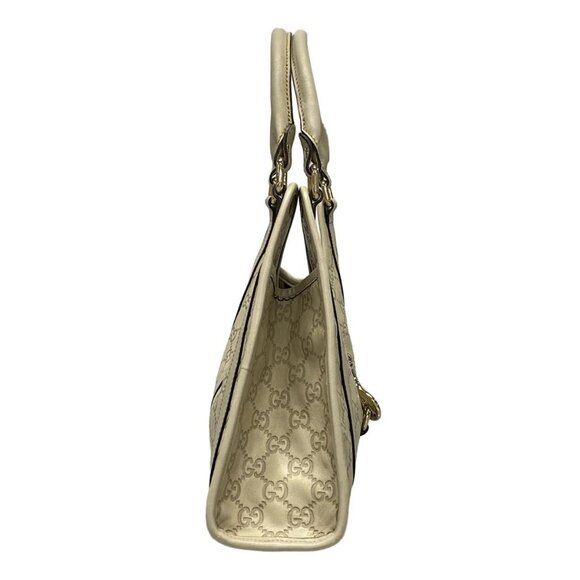 Auth GUCCI Guccissima 203495 Cream Leather - Shoulder Bag - Picture 6 of 16